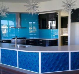 Glass Kitchen Countertops. Residential. Brisbane.