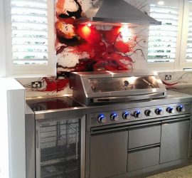Glass BBQ Splashback by Voodoo Glass | Gold Coast