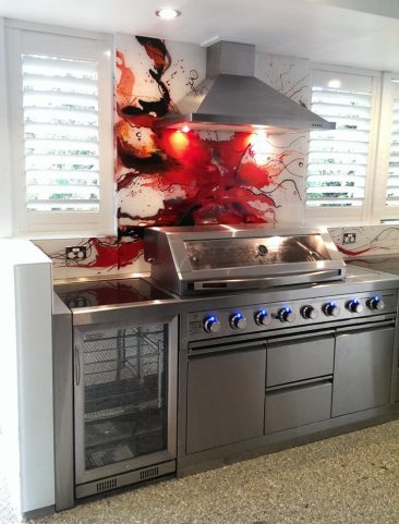 Glass BBQ Splashback by Voodoo Glass | Gold Coast