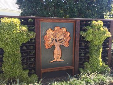 Custom Slumped Glass Art with Gold Leaf - Voodoo Glass Gold Coast