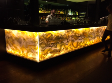 Back Lit Glass Bar Fronts - Voodoo Glass Brisbane