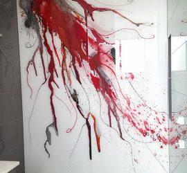 Glass Art Cladding - Hand Painted - Voodoo Glass Gold Coast
