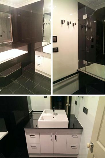 Bathroom Glass Wall Cladding