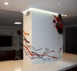 Glass Cladding - Hand Painted - Voodoo Glass Gold Coast