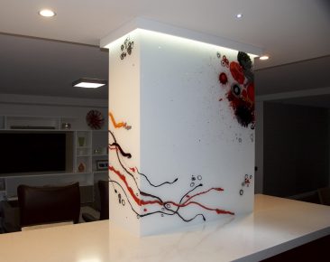 Glass Cladding - Hand Painted - Voodoo Glass Gold Coast