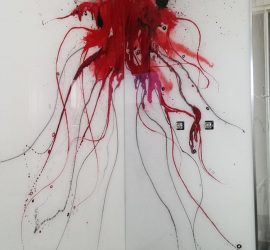 Hand Painted Glass Shower Walls - Voodoo Glass Gold Coast